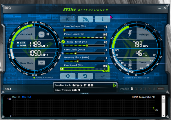 Warum Funktioniert die Lüftersteuerung in MSI Afterburner nicht.?